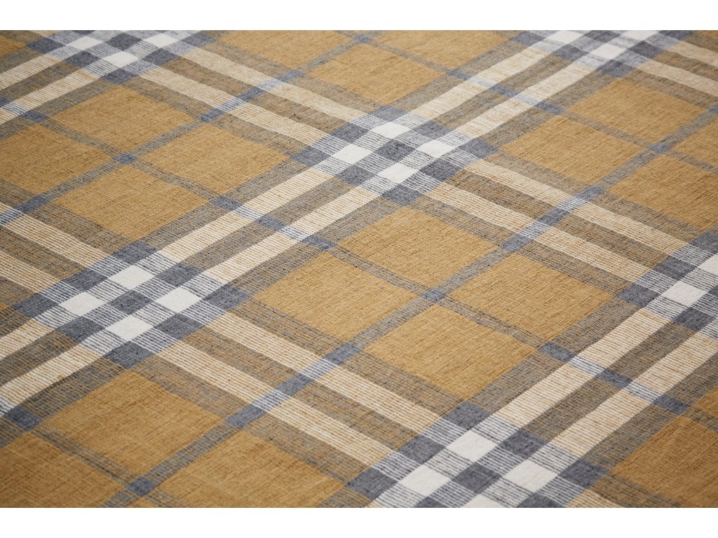 Crosby Transitional Plaid, Gold/Blue/White, 8' x 10' Area Rug - image 2