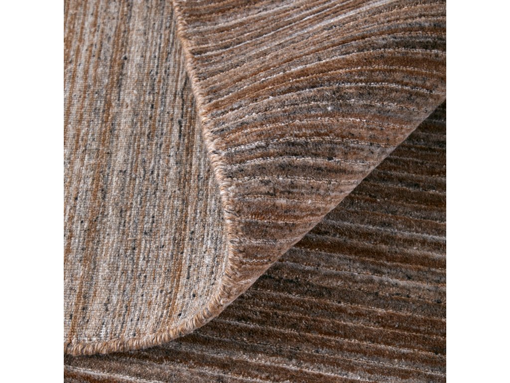 Lakewood Modern Solid, Brown/Black/Gray, 8' x 10' Area Rug - image 5