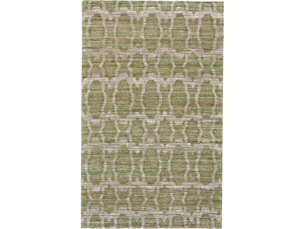 Lilliana Transitional Geometric, Green/Tan, 9'-6" x 13'-6" Area Rug - main image