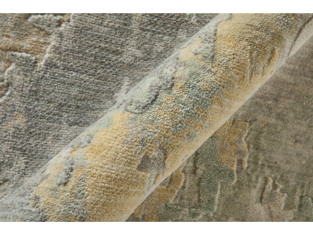 Jaxson Modern Abstract, Ivory/Green/Orange, 8' x 10' Area Rug - image 6