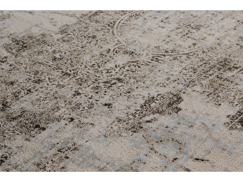 Prasad Modern Distressed, Gray/Blue/Ivory, 1'-8" x 2'-10" Accent Rug - image 7
