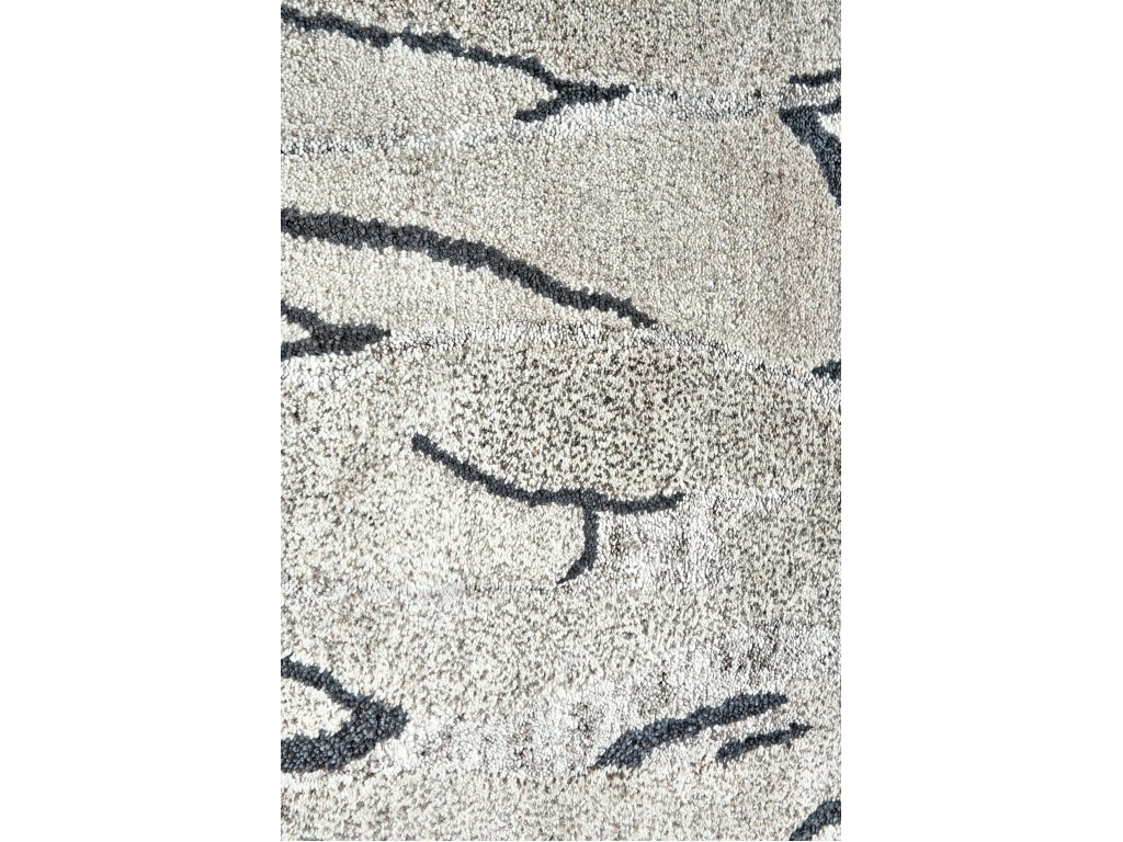 Cosmo Transitional Abstract, Gray/Black/Silver, 2' x 3' Accent Rug - main image