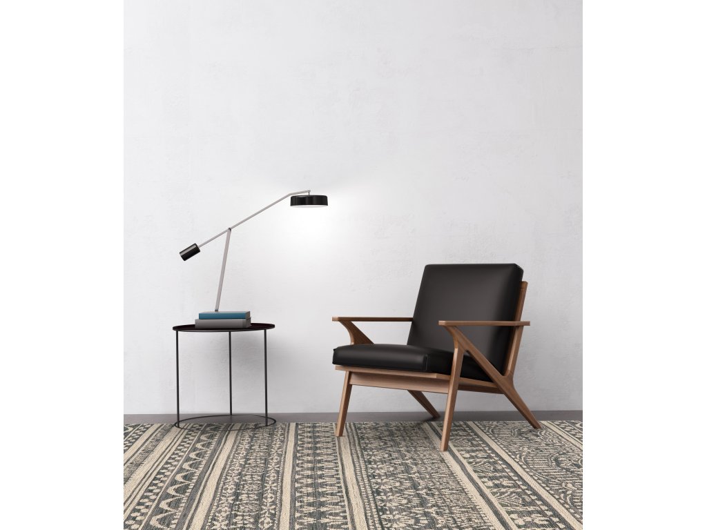 Leon Transitional Southwestern, Gray/Tan, 8' x 11' Area Rug - image 1