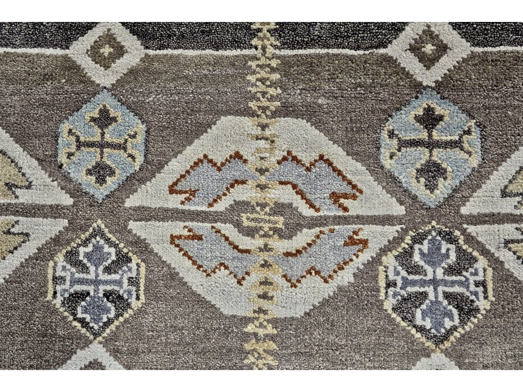Ashi Transitional Southwestern, Blue/Brown/Gray, 2' x 3' Accent Rug - image 2