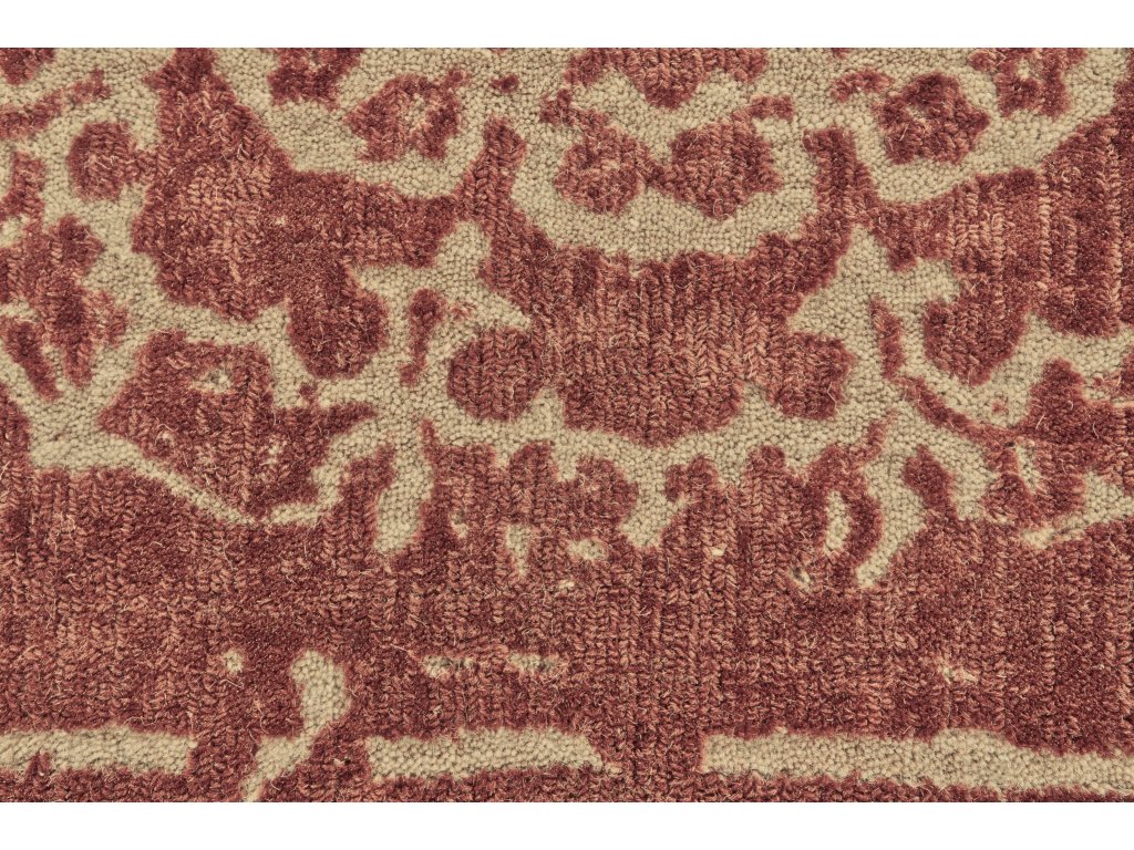 Dylan Modern Damask, Red/Tan, 8' x 11' Area Rug - image 4