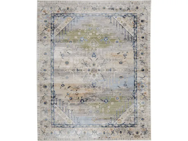 Melrose IVORY/GREEN Rug