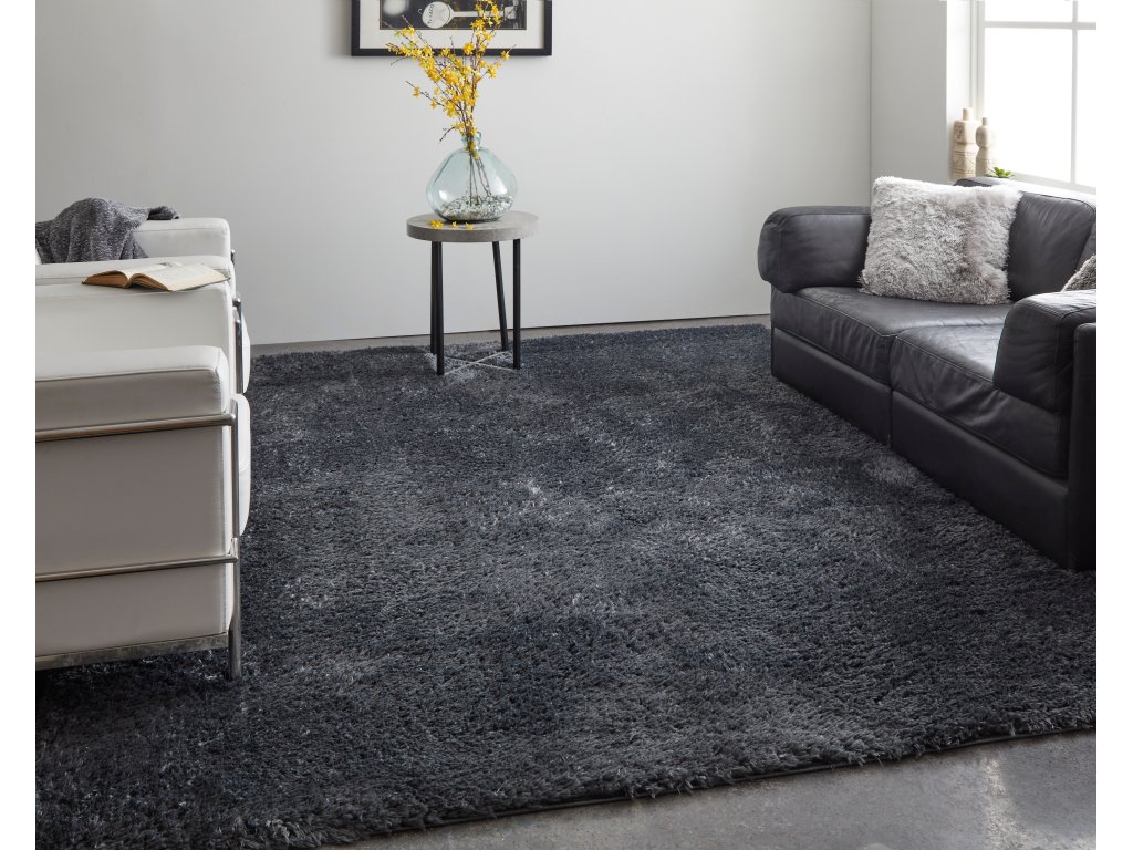 Darian Modern Solid, Black, 5' x 8' Area Rug - image 2