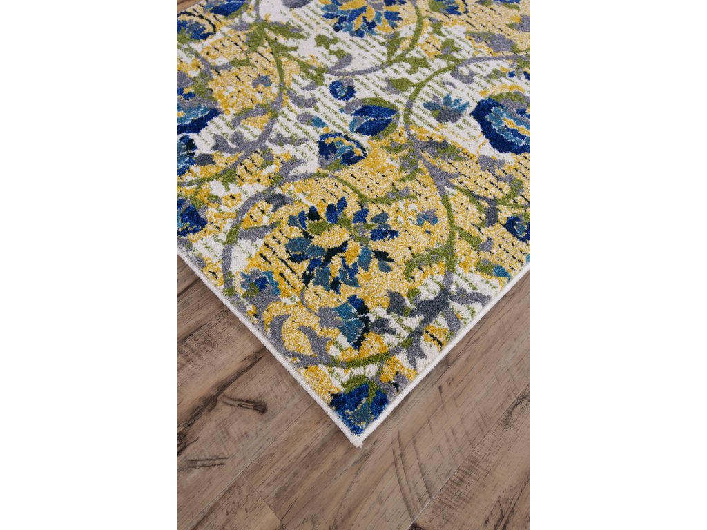 Brixton Modern Scroll, Ivory/Gold/Green, 10' x 13'-2" Area Rug - image 2