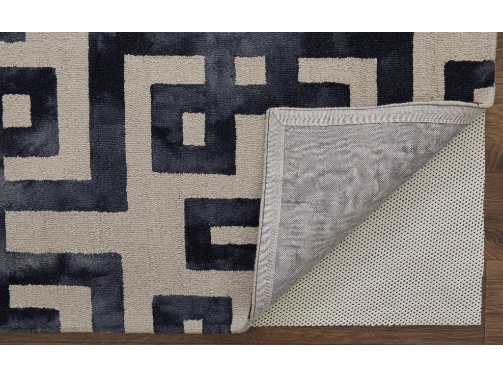 Lorrain Modern Geometric, Tan/Black, 3'-6" x 5'-6" Accent Rug - image 5