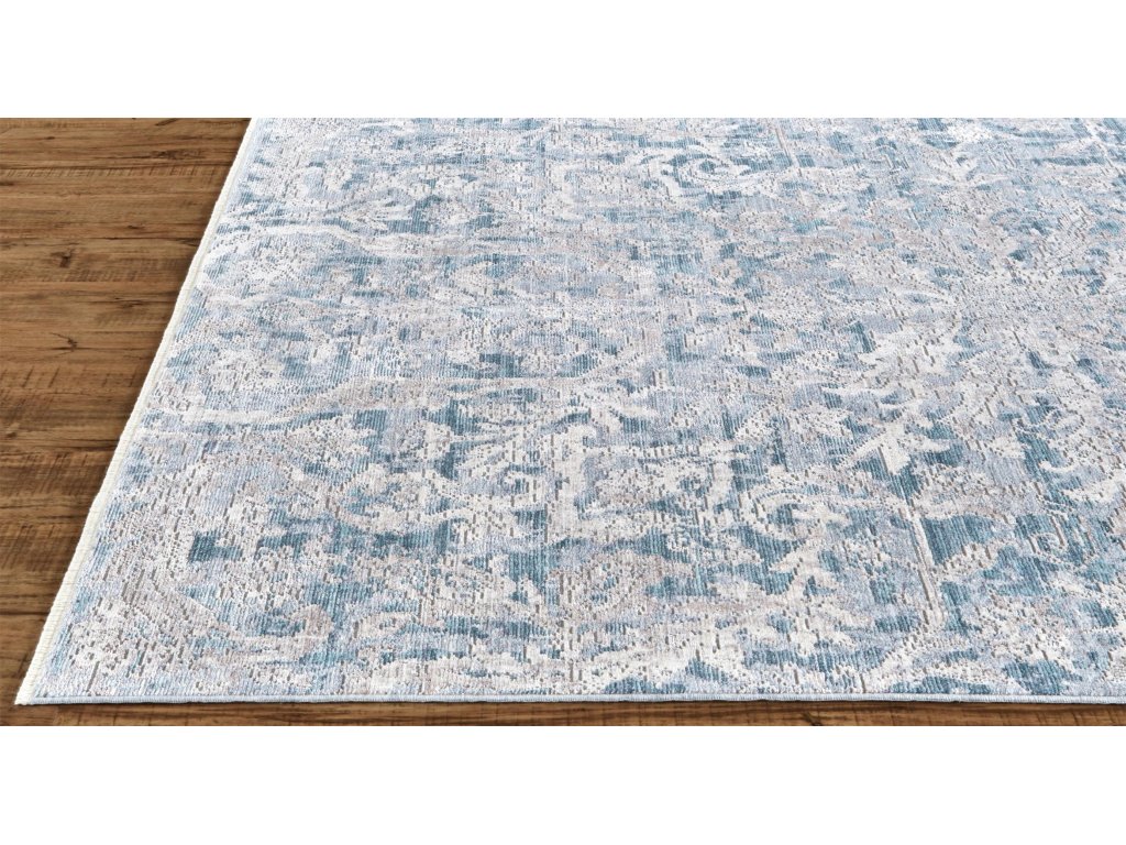 Cecily Transitional Distressed, Blue/Gray, 2' x 3' Accent Rug - image 6