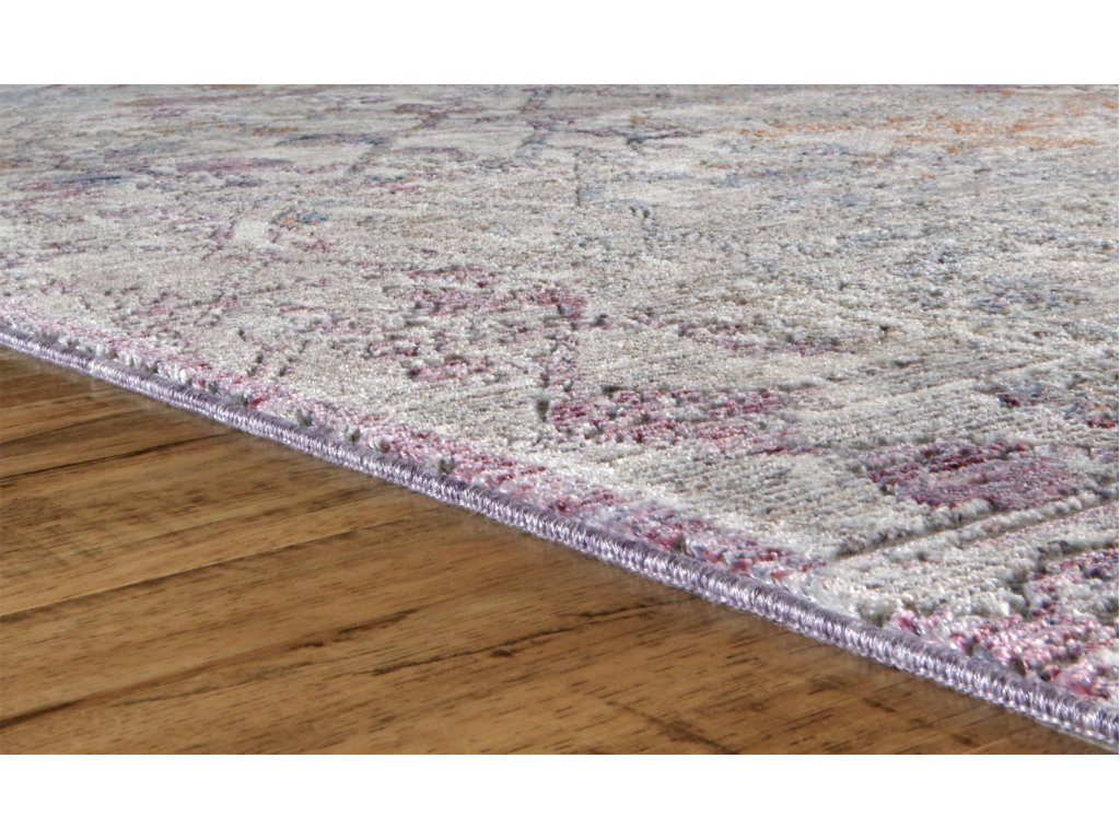 Cecily Transitional Distressed, Purple/Blue/Gold, 2'-3" x 8' Runner Rug - image 8
