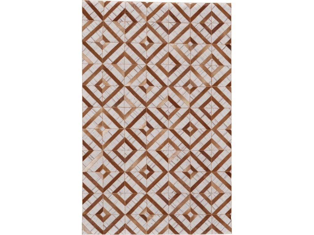 Fannin Transitional Geometric, Ivory/Gray/Brown, 2' x 3' Accent Rug - main image