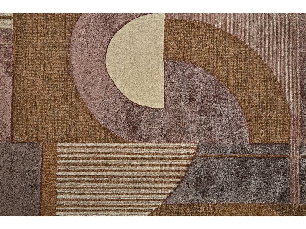 Nash Modern Geometric, Brown/Tan/Taupe, 5' x 8' Area Rug - image 6