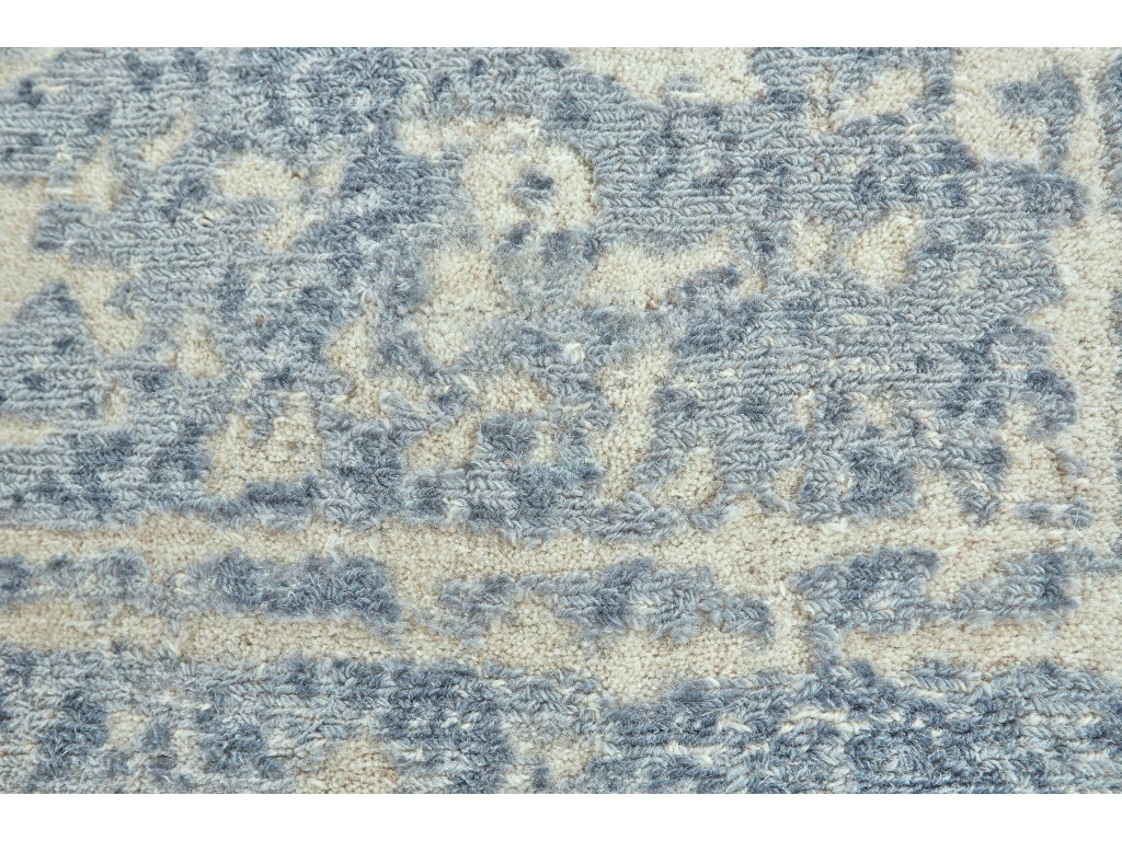 Dylan Modern Abstract, Blue/Ivory, 2' x 3' Accent Rug - image 3