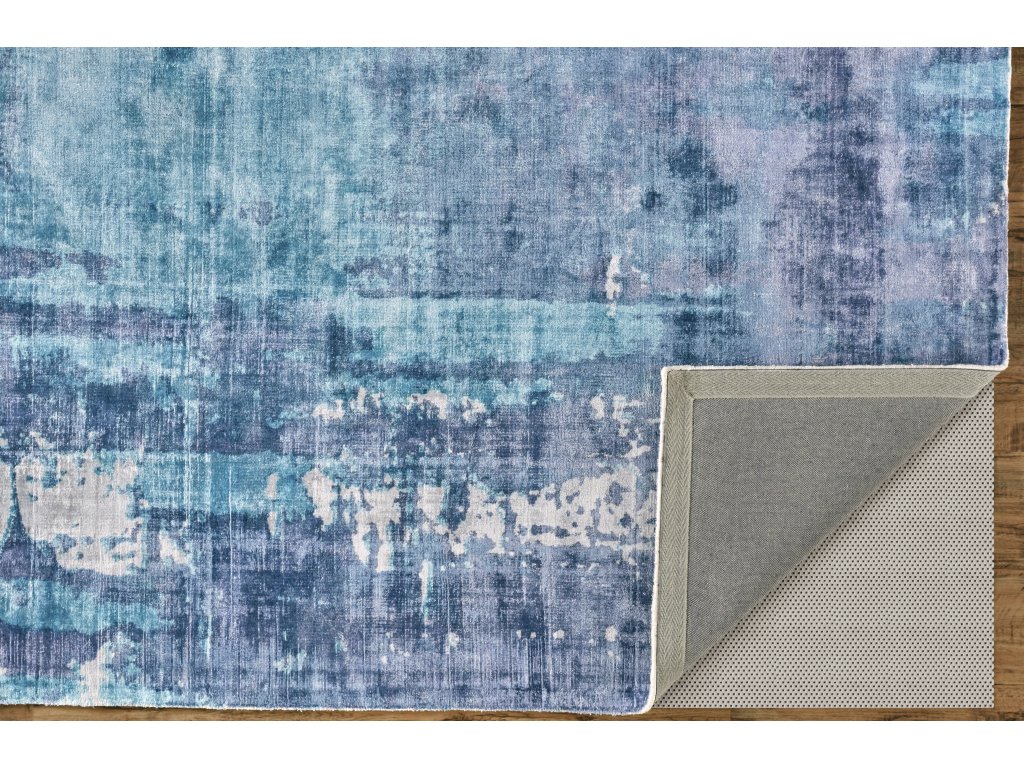 Emory Modern Abstract, Blue/Ivory, 5' x 8' Area Rug - image 3