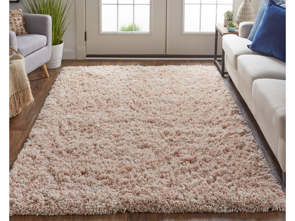 Stoneleigh Modern Solid, Pink/Ivory, 10' x 14' Area Rug - image 1