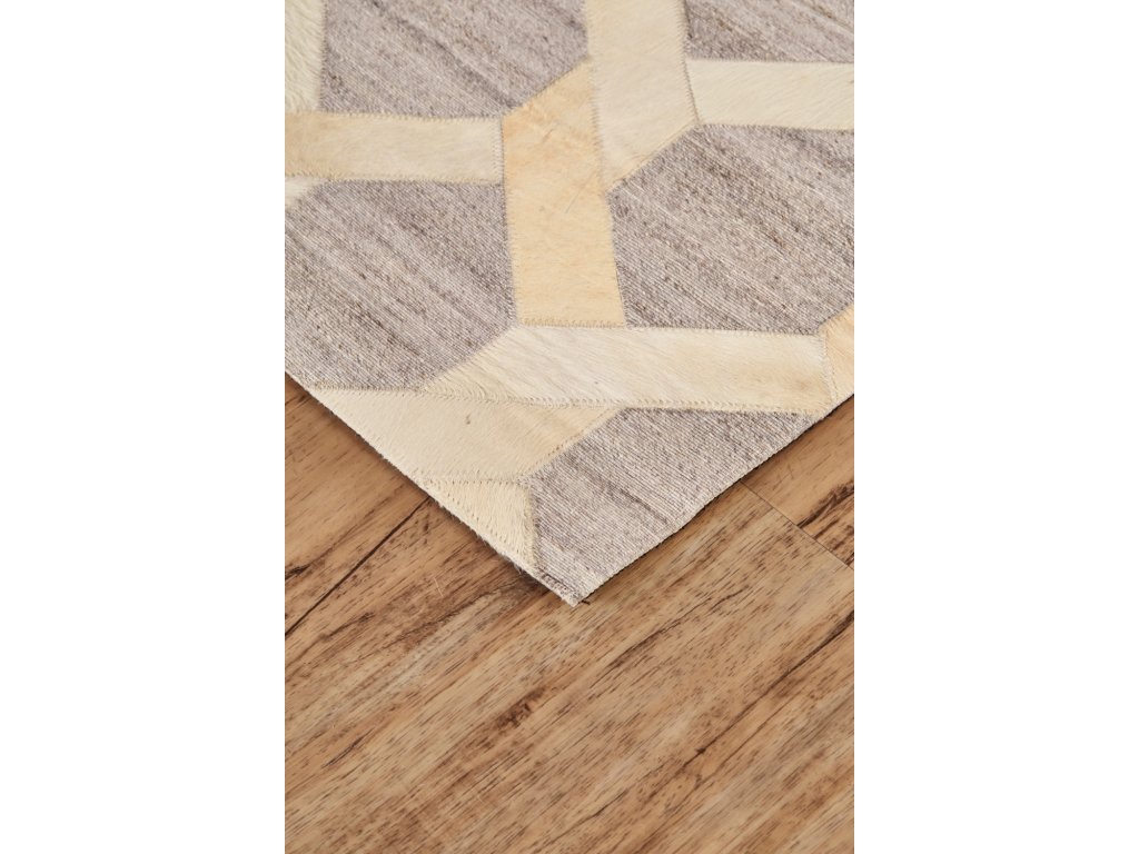 Fannin Transitional Geometric, Taupe/Tan/Ivory, 5' x 8' Area Rug - image 2
