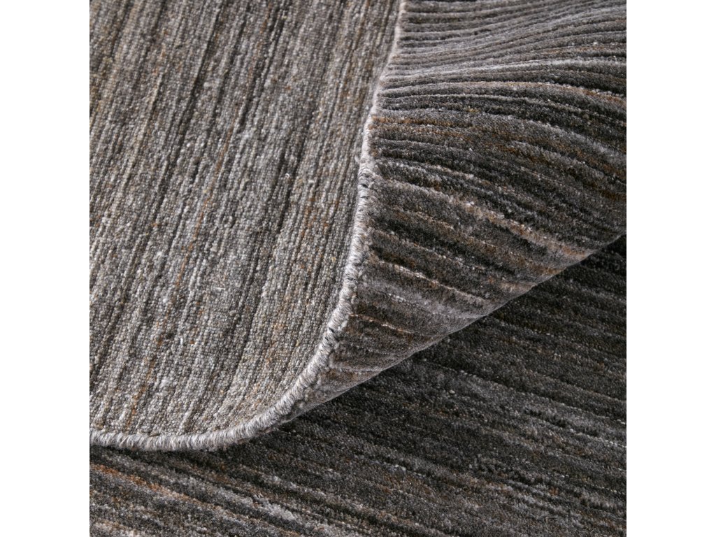 Lakewood Modern Solid, Black/Gray/Brown, 8' x 10' Area Rug - image 5