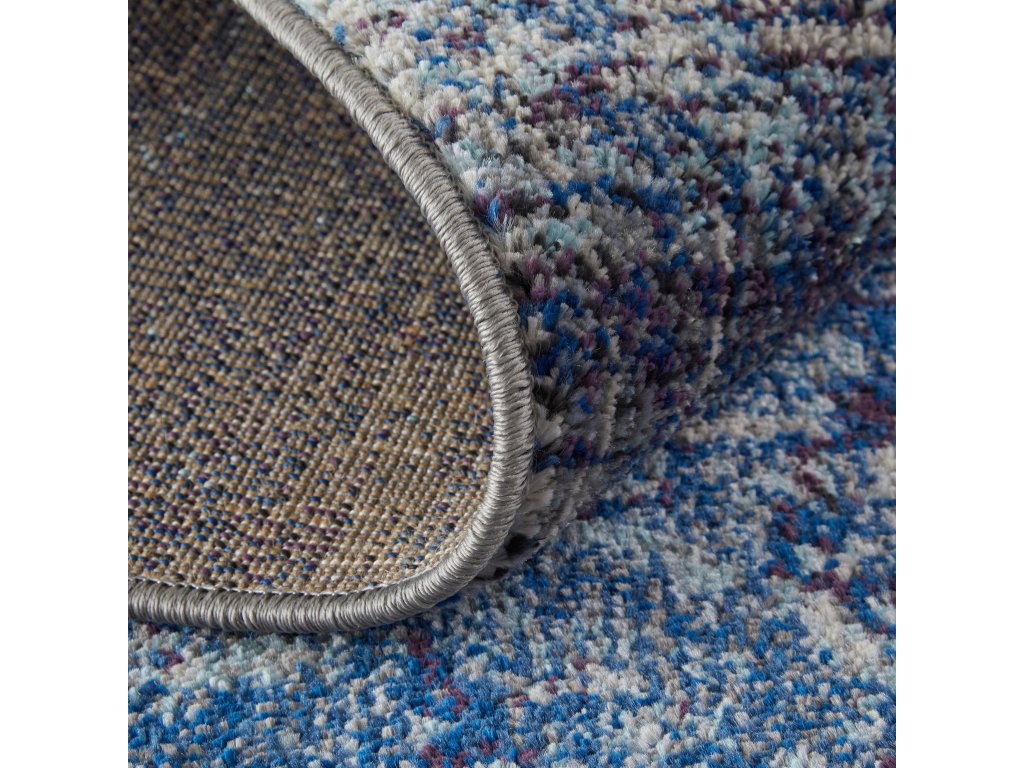 Kyra Transitional Abstract, Blue/Gray/Ivory, 7'-6" x 9'-7" Area Rug - image 6
