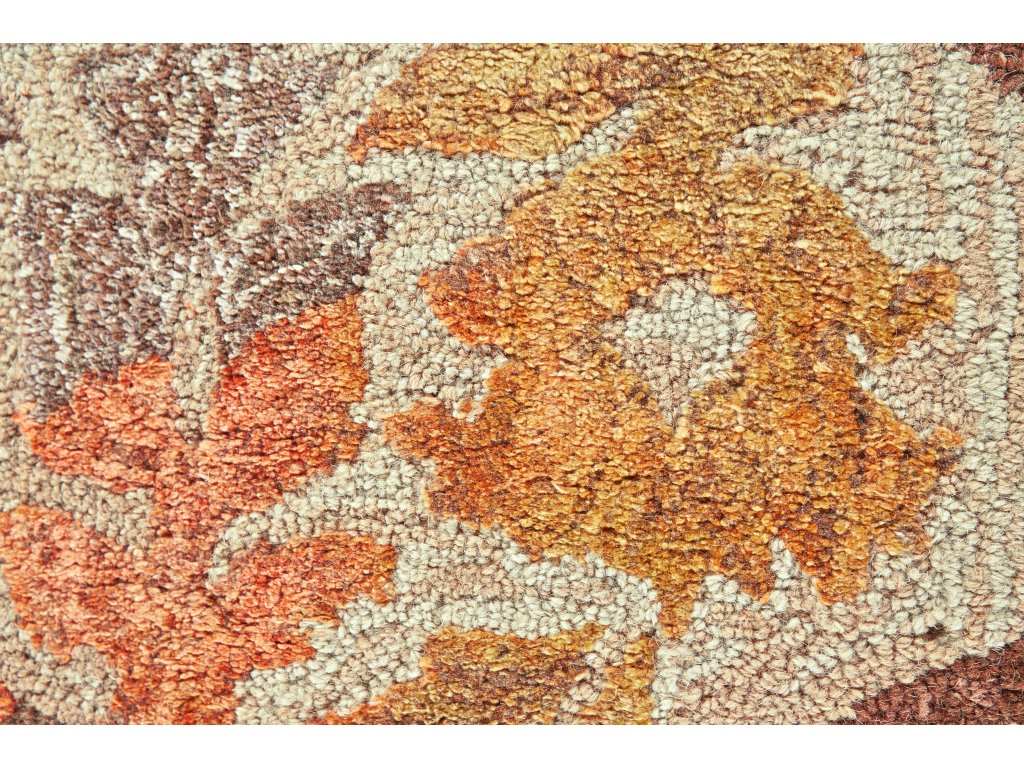 Tivoli Transitional Ikat, Tan/Orange/Taupe, 8'-6" x 11'-6" Area Rug - image 3