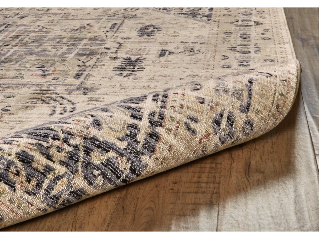 Grayson Transitional Medallion, Tan/Gray/Black, 1'-8" x 2'-8" Accent Rug - image 6