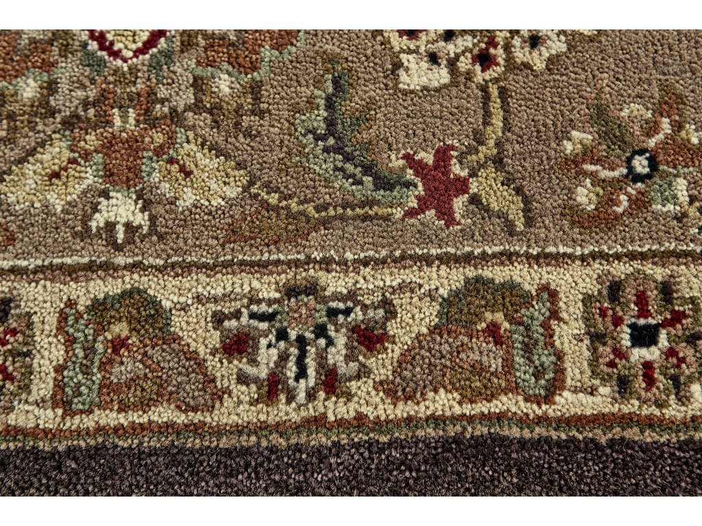 Hamilton Traditional Medallion, Brown/Taupe, 7'-9" x 9'-9" Area Rug - image 2