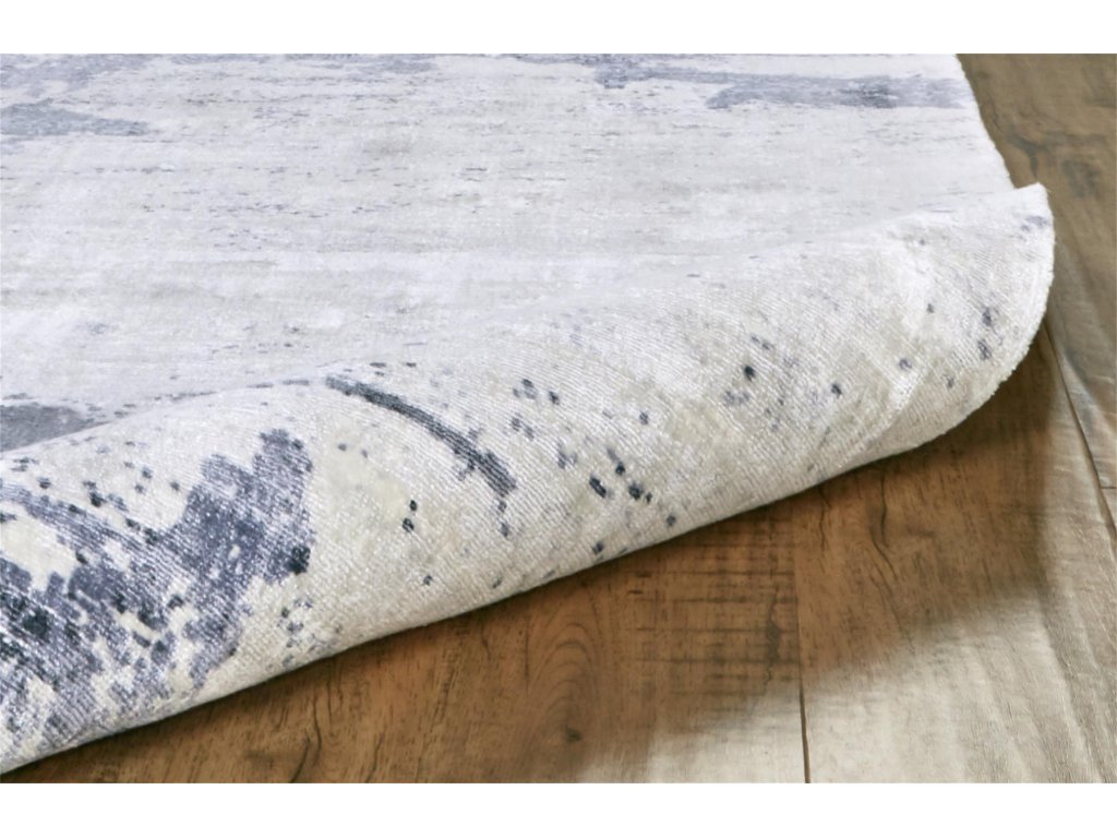 Emory Modern Abstract, Blue/Gray/Ivory, 2' x 3' Accent Rug - image 5