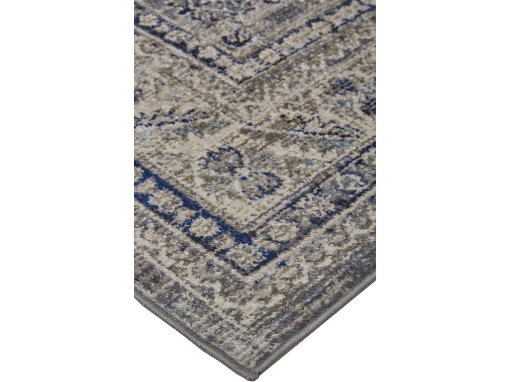 Bellini Transitional Medallion, Taupe/Gray/Blue, 7'-10" x 10'-10" Area Rug - image 2