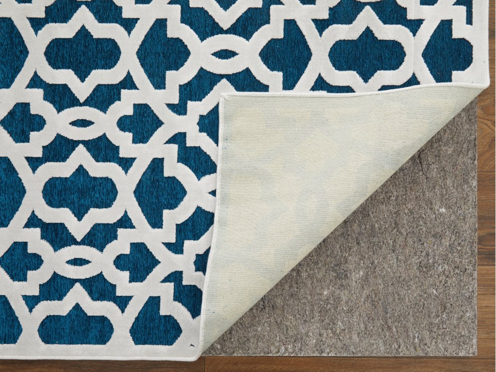 Saphir Mira Modern Geometric, Blue/Green/White, 9'-8" x 12'-7" Area Rug - image 3