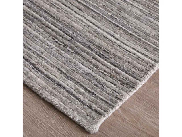 Lakewood Modern Solid, Gray/Black/Brown, 8' x 10' Area Rug - Alternative View