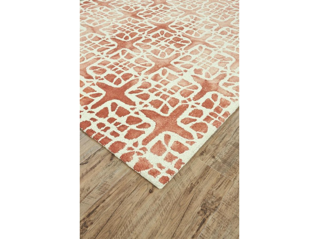 Lorrain Modern Geometric, Pink/Ivory, 2' x 3' Accent Rug - image 3