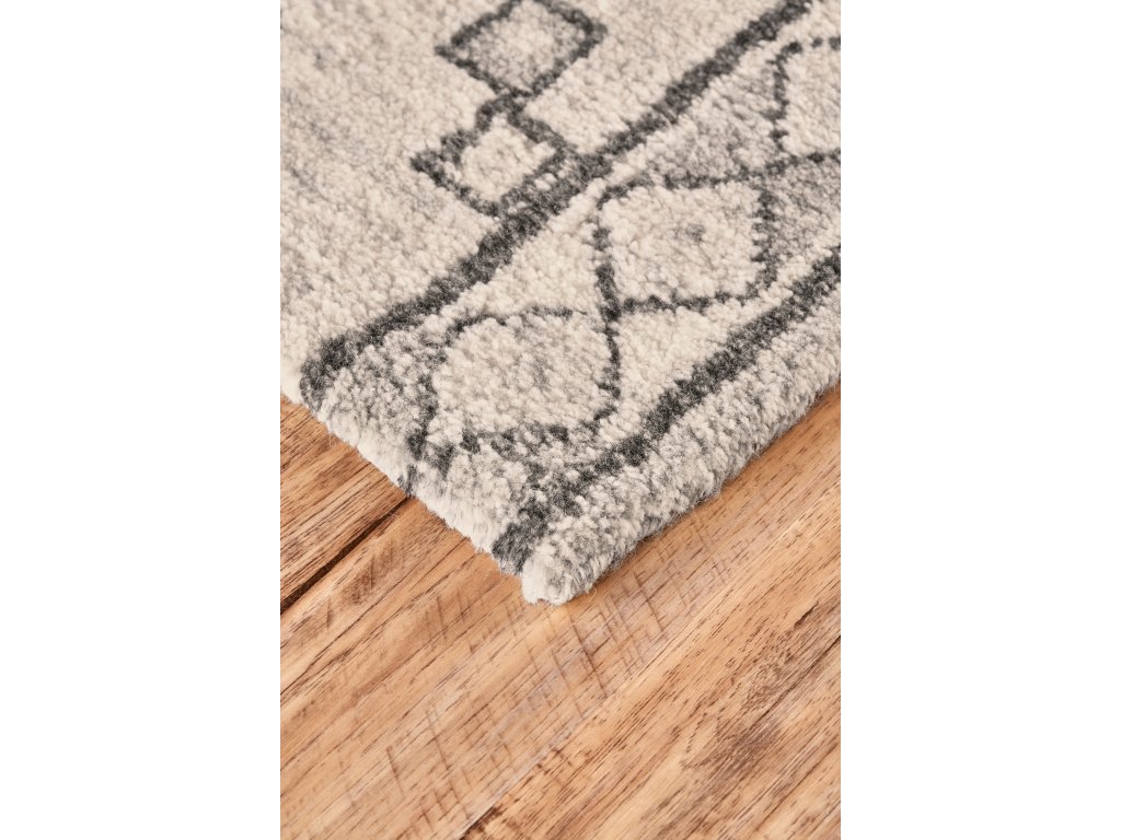 Abytha Transitional Diamond, Ivory/Gray, 2' x 3' Accent Rug - image 2