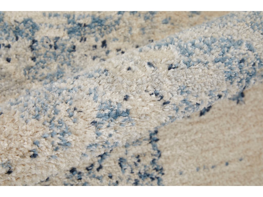 Camellia Transitional Medallion, Blue/Ivory, 5' x 7'-6" Area Rug - image 6