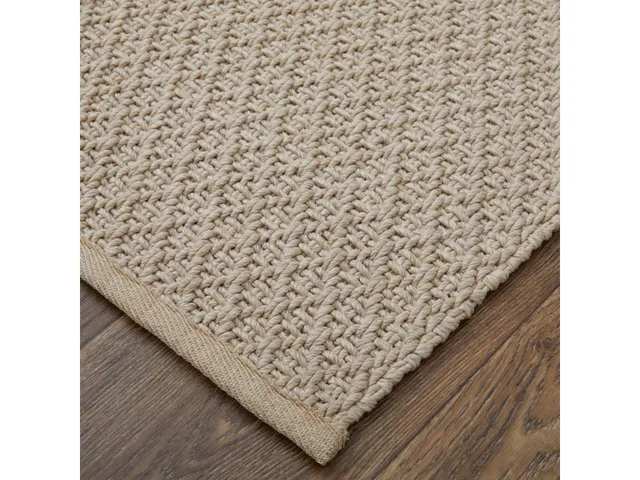 Tito Modern Solid, Ivory/Tan, 8' x 10' Area Rug - Alternative View