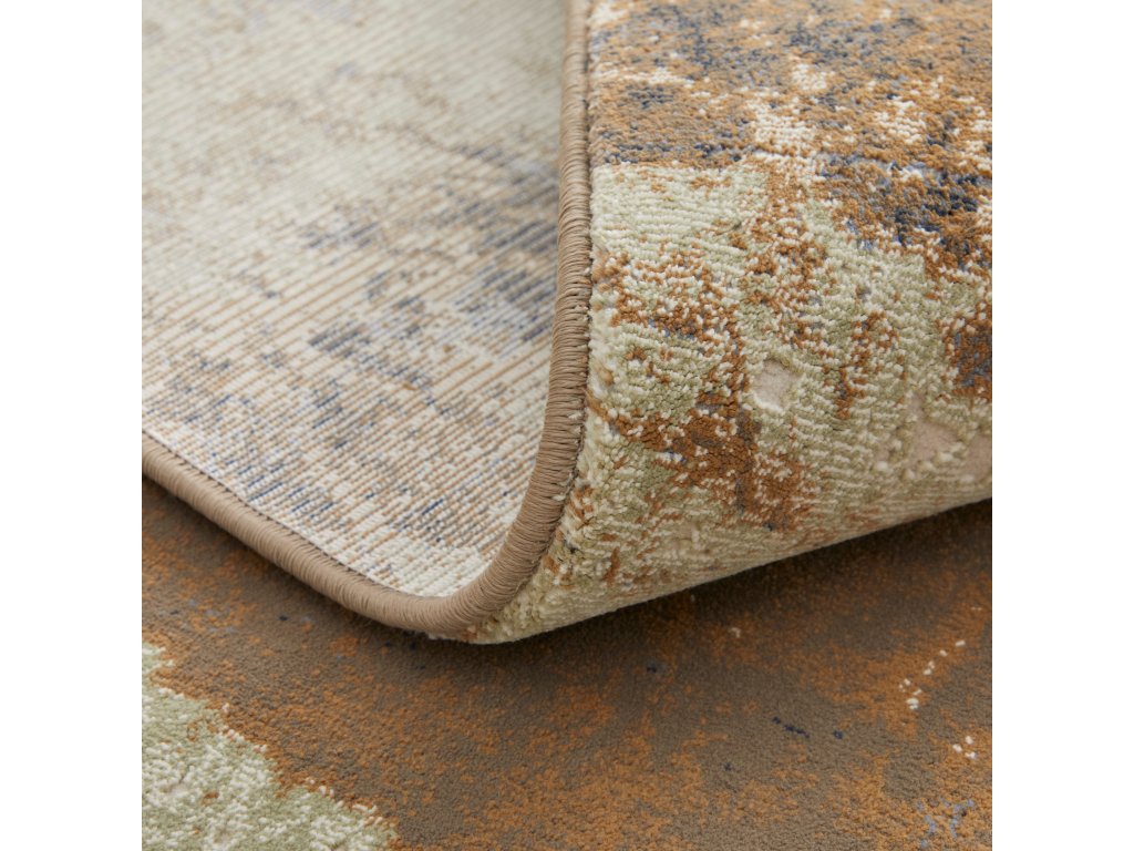 Bellini Transitional Medallion, Taupe/Gray/Blue, 7'-10" x 10'-10" Area Rug - image 6