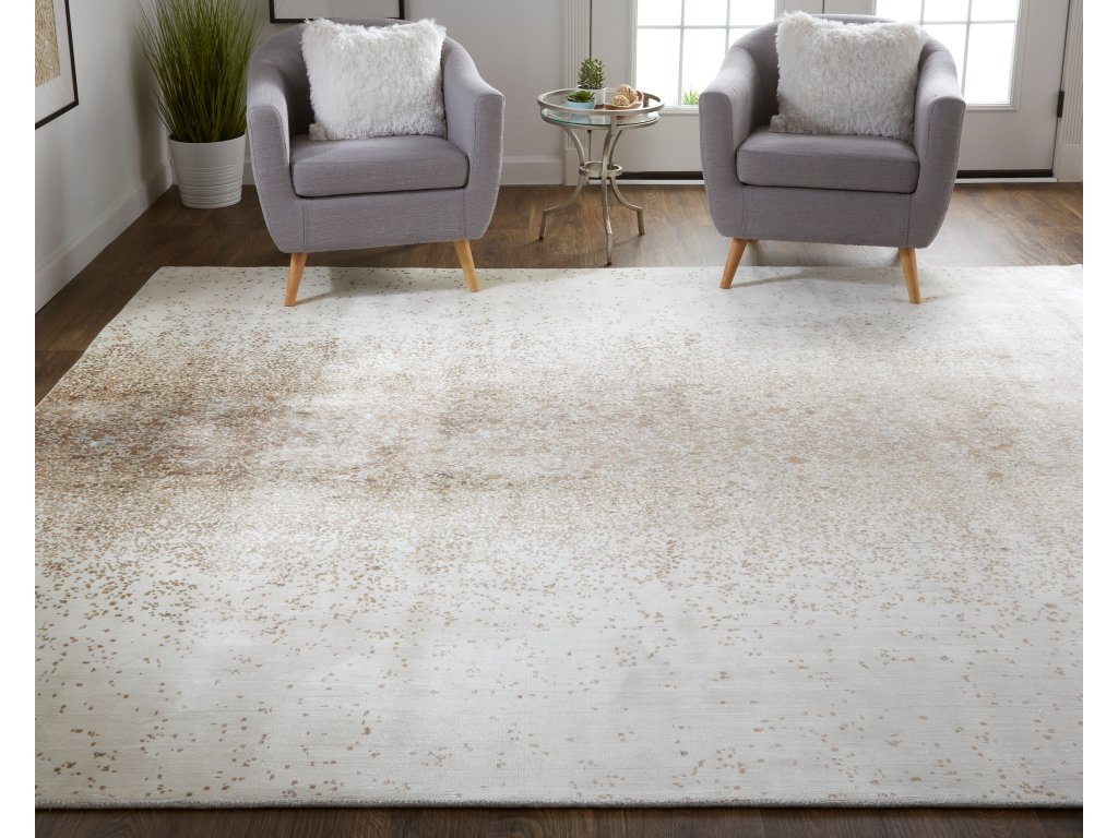 Grier Modern Gradient and Ombre, Brown/Taupe/Ivory, 8' x 10' Area Rug - image 3