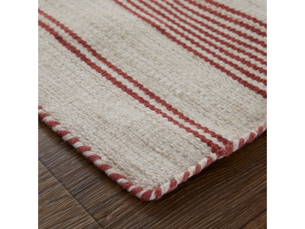 Duprine Transitional Stripes, Pink/Ivory, 2' x 3' Accent Rug - image 2