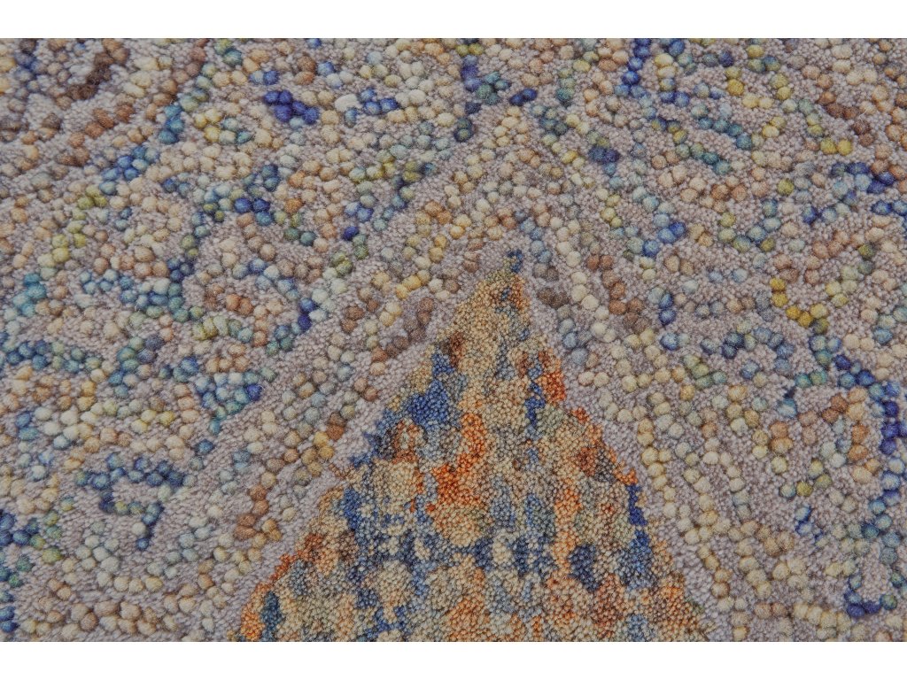 Isleta Transitional Diamond, Blue/Gray/Yellow, 9'-6" x 13'-6" Area Rug - image 2