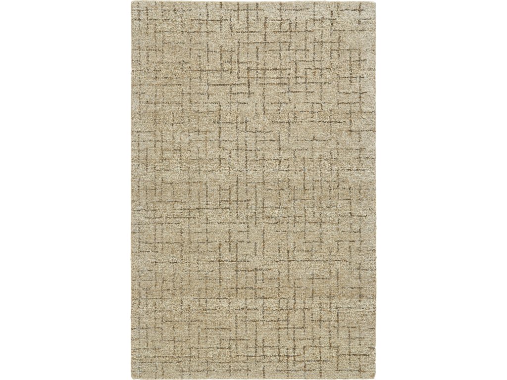 Morisco Transitional Geometric, Tan/Gray/Black, 5' x 8' Area Rug - main image