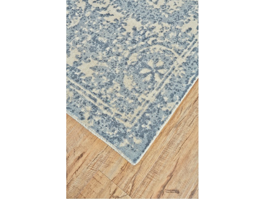 Dylan Modern Abstract, Blue/Ivory, 2' x 3' Accent Rug - image 2