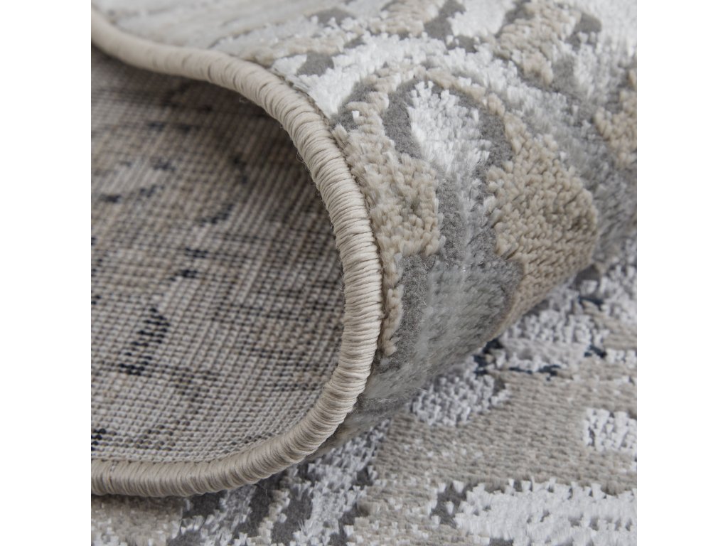 Macklaine Transitional Distressed, Ivory/Silver/Black, 12' x 15' Area Rug - image 8