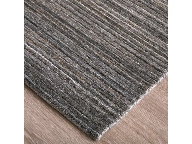 Lakewood Modern Solid, Black/Gray/Brown, 8' x 10' Area Rug - Alternative View