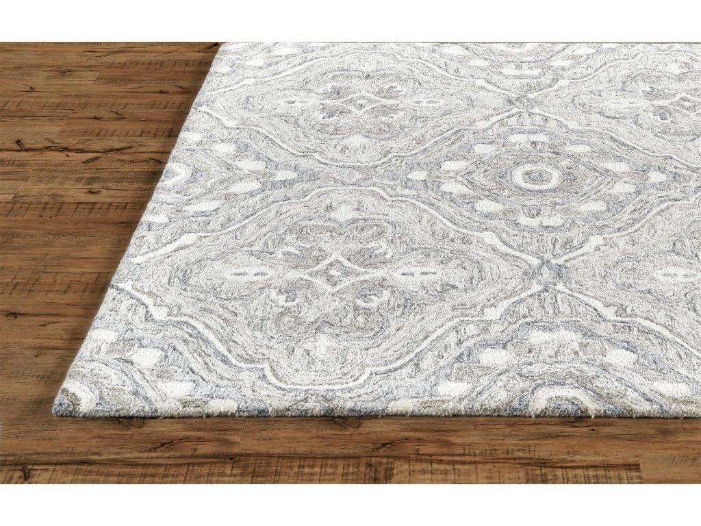 Rhett Transitional Medallion, Taupe/Blue/Gray, 2' x 3' Accent Rug - image 5