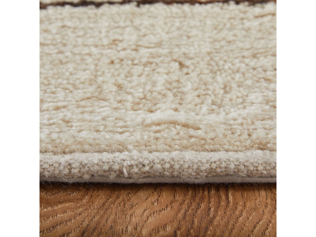 Agape Modern Abstract, Ivory/Brown, 7'-9" x 9'-9" Area Rug - image 6