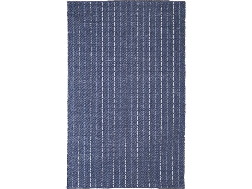 Coastal Layers Transitional Stripes, Blue/White, 9' x 12' Area Rug - main image
