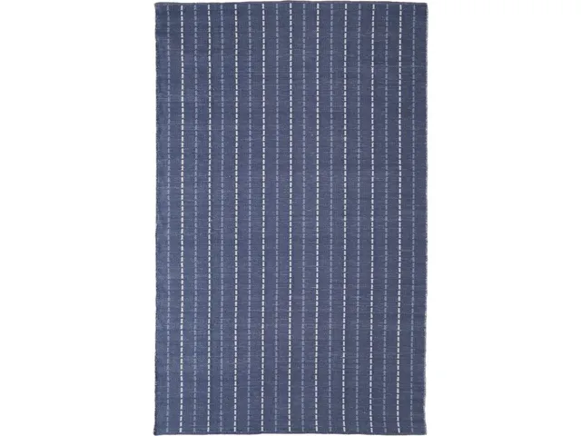 Coastal Layers Transitional Stripes, Blue/White, 9' x 12' Area Rug