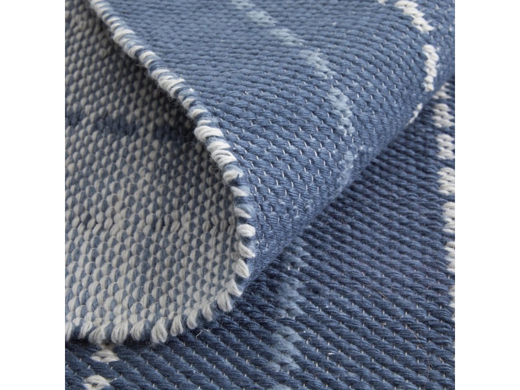 Coastal Layers Transitional Stripes, Blue/White, 9' x 12' Area Rug - image 8