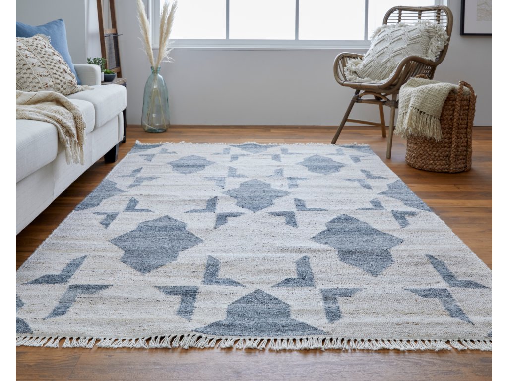 Beckett Transitional Trellis and Lattice, Ivory/Gray/Tan, 5' x 8' Area Rug - image 2