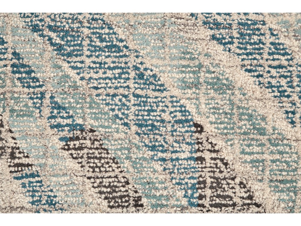 Arazad Transitional Geometric, Blue/Gray/Ivory, 5' x 8' Area Rug - image 2