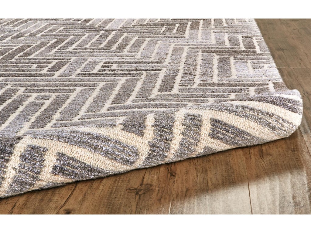 Keats Transitional Distressed, Blue/Taupe/Ivory, 8'-9" x 8'-9" Round Rug - image 5